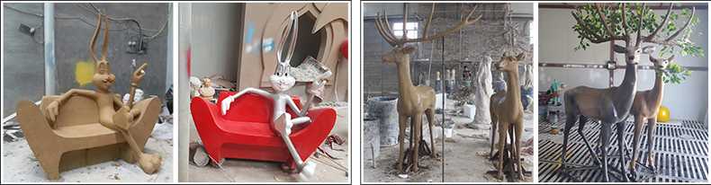 玻璃鋼雕塑制作流程，仿真景觀雕塑廠家